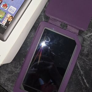 Purple Tablet Case with Tablet